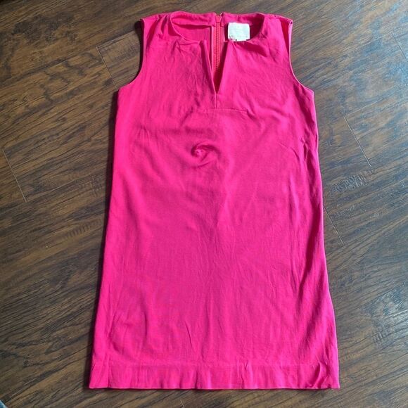 Kate Spade Bright Pink Keri Ponte Stretch Knit Sleeveless Shift Dress - Size 4 - Picture 4 of 12